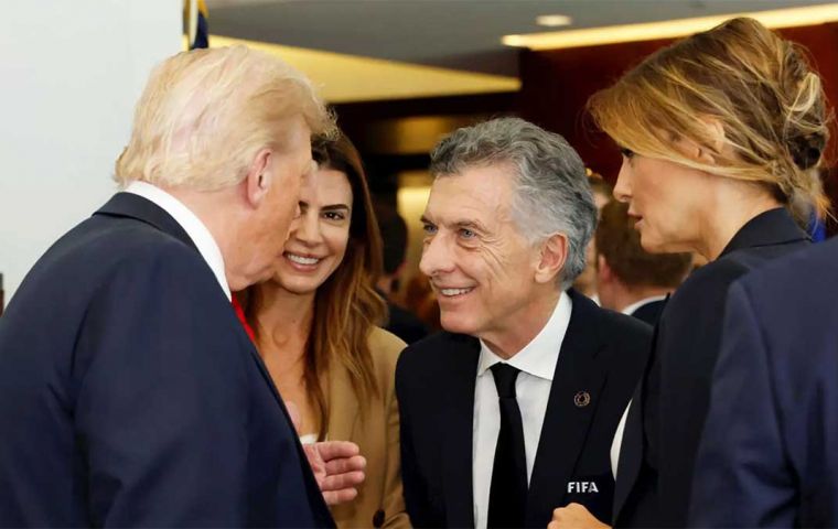 Macri publicó en redes sociales una foto de su encuentro con el líder republicano