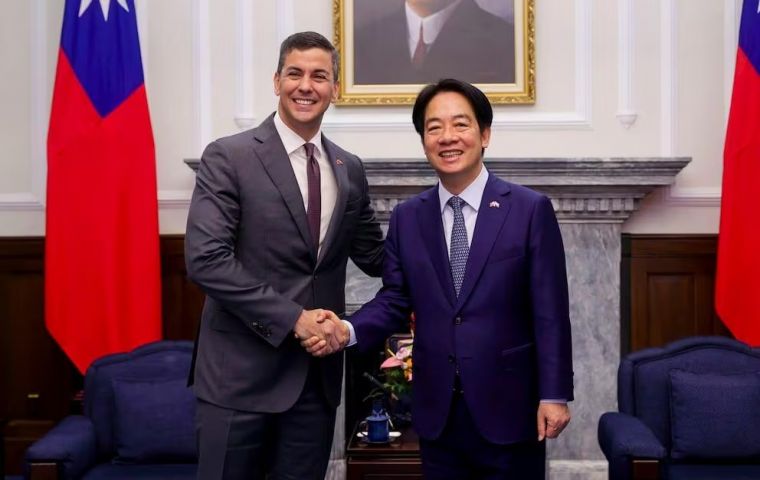 Peña hizo el anuncio en un evento en Asunción con el ministro de Relaciones Exteriores de Taiwán
