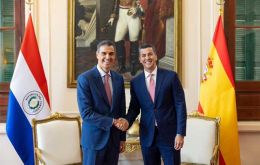 El viaje de Sánchez a Asunción fue la última parada de su gira por el Cono Sur, que también incluyó a Chile y Uruguay
