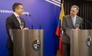 Noboa (izq.) y Orsi acordaron centrarse en los intereses comunes, más allá de las diferencias ideológicas
