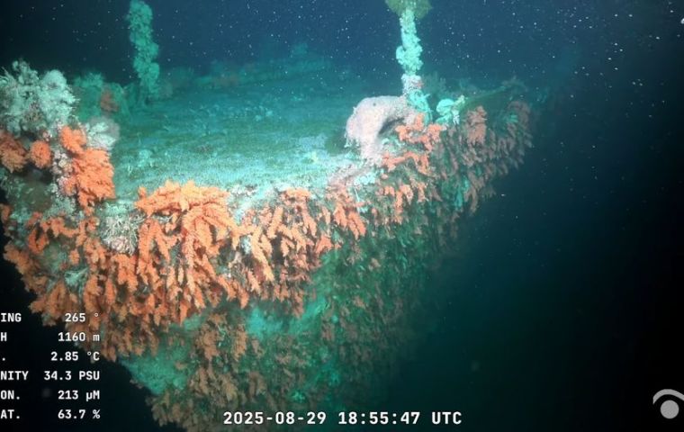 La misión explorará el fondo marino frente a la costa uruguaya hasta el 10 de septiembre