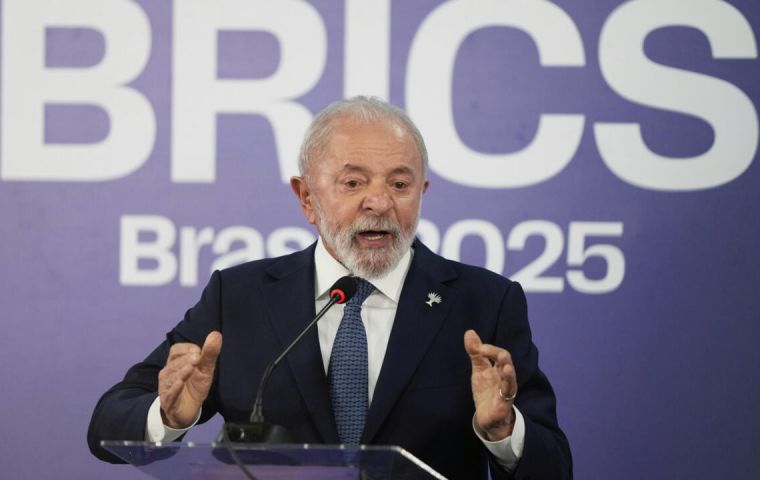 Lula fue el anfitri&oacute;n de la conferencia, buscando alternativas a los aranceles de Trump