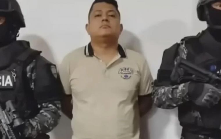 Peñafiel será alojado en la cárcel de máxima seguridad de La Roca en Guayaquil, a la espera de su extradición a Estados Unidos