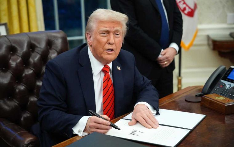 En la lista publicada este lunes, Trump incluyó a Bolivia, Colombia y Venezuela
