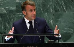 Macron afirmó que una solución de dos Estados traería la paz a Oriente Medio