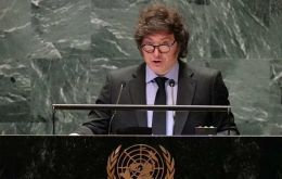 El presidente Javier Milei ante la Asamblea General se queja de que la ONU no ha avanzado en ayudar a Argentina con sus reclamaciones sobre las islas del Atlántico Sur.