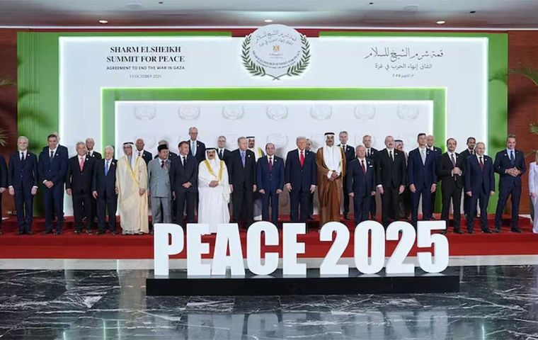 La reunión fue convocada para poner fin a la guerra en la Franja de Gaza