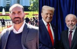 Eduardo Bolsonaro criticó a Lula por hablar de Venezuela con Trump y no del encarcelamiento de su padre