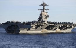 La presencia del USS Gerald Ford representa una suba de la apuesta por parte del Penatágono
