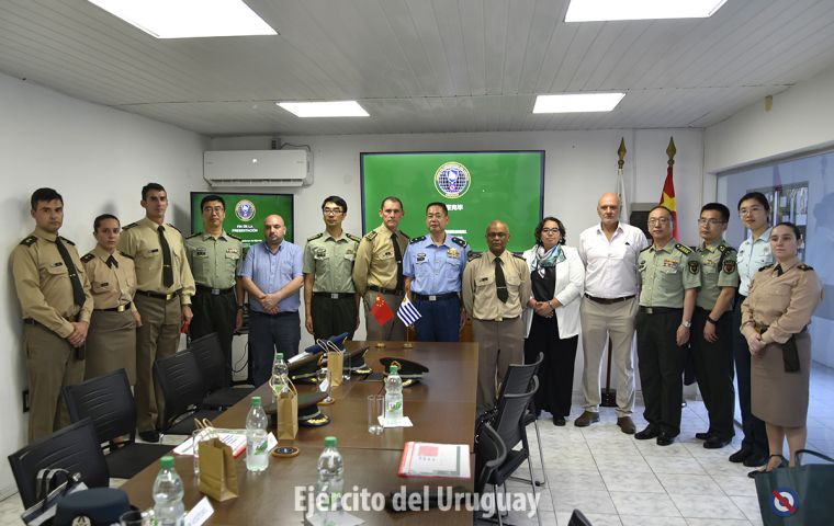 La cooperación militar entre China y Uruguay se ha intensificado en los últimos años