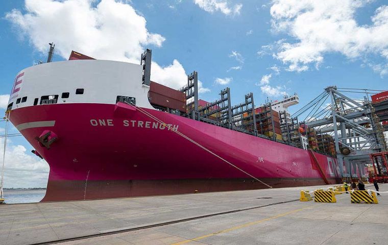 El ONE Strength tiene previsto llegar a Buenos Aires, Argentina, el sábado por la tarde