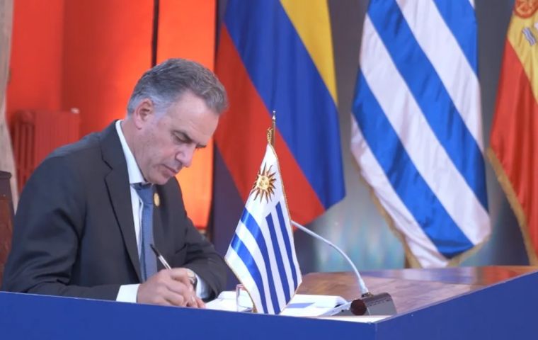 Lacalle Pou “siempre me dijo que [el CPTPP] era una buena herramienta y que era bueno seguir adelante con él”, explicó Orsi