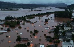 No se descartan deslizamientos aislados debido a las lluvias acumuladas en el Valle de Itajaí y la Costa Norte