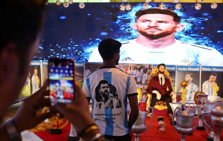 India es una naci&oacute;n apasionada por el f&uacute;tbol, declar&oacute; Messi antes de su viaje