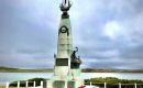 El Monumento a la Gran Batalla Naval de las Islas Falkland, 8 de diciembre 1914,  en una elevaci&oacute;n sobre la costanera 