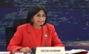 Delcy Rodr&iacute;guez se hizo eco del anuncio de PDVSA