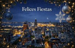 Montevideo by night.