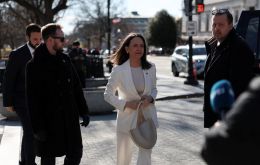 Machado confirm&oacute; que entreg&oacute; a Trump su medalla del Nobel de la Paz, en un gesto simb&oacute;lico que evoc&oacute; un intercambio hist&oacute;rico entre Washington y Bol&iacute;var hace 200 a&ntilde;os. Foto: REUTERS/Kylie Cooper