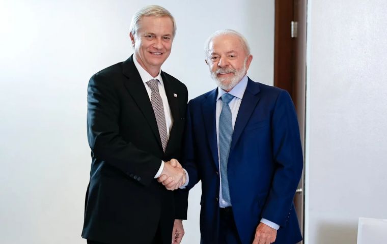 Kast dijo que la cooperaci&oacute;n entre Chile y Brasil &ldquo;puede liderar el cambio que nuestra regi&oacute;n necesita&rdquo;