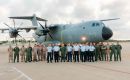 la FAU inform&oacute; que dos aviones de transporte Airbus A400M espa&ntilde;oles arribaron a la Brigada A&eacute;rea I (Carrasco) trasladando seis helic&oacute;pteros Eurocopter EC-120B &ldquo;Colibr&iacute;&rdquo; 