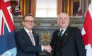 El legislador MLA Jack Ford cuando fue recibido por el Speaker de la C&aacute;mara de los Comunes, Sir Lindsay Hoyle MP.