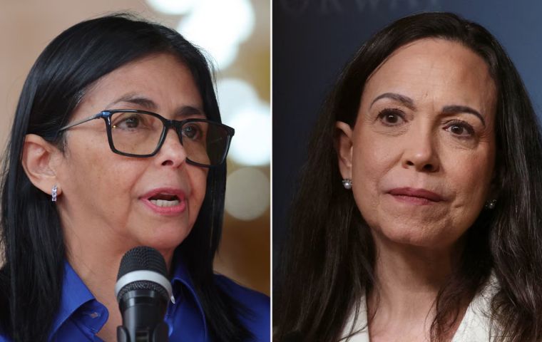 El sondeo tambi&eacute;n proyecta un mapa electoral con amplia ventaja para Mar&iacute;a Corina Machado: 67% dijo que votar&iacute;a por ella en una elecci&oacute;n este a&ntilde;o, frente a 25% que respaldar&iacute;a a Delcy Rodr&iacute;guez