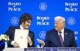 La reuni&oacute;n ser&aacute; el primer encuentro formal del Board of Peace, una iniciativa presentada por Trump para abordar conflictos internacionales. Foto: EFE/EPA/ Gian Ehrenzeller
