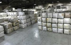 A la fecha se llevan colocados unos 1.485 fardos de lana correspondientes a la zafra 2025/26. 