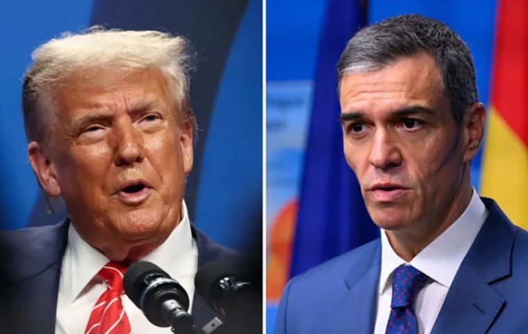 &ldquo;Vamos a cortar todo el comercio con Espa&ntilde;a. No queremos tener nada que ver con Espa&ntilde;a&rdquo;, dijo Trump