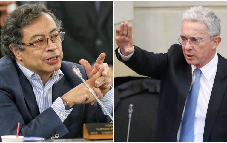 El Pacto Hist&oacute;rico de Petro obten&iacute;a 22,84% de los votos para la C&aacute;mara Alta, por delante del 15,70% del Centro Democr&aacute;tico, de Uribe