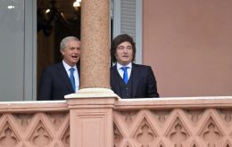 Milei agradeci&oacute; a Kast en nombre del Gobierno Argentino por el tradicional apoyo del Gobierno de Chile en la Cuesti&oacute;n de las Islas Malvinas. Foto: Juan Mabromata