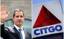 Guaid&oacute; y el logo de Citgo. Desde 2019, los activos venezolanos en EE.UU. quedaron bajo juntas designadas por la oposici&oacute;n tras las sanciones a PDVSA