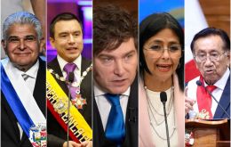 Milei se encuentra al final del ranking, junto con Bernardo Ar&eacute;valo (Guatemala), Daniel Noboa (Ecuador), Jos&eacute; Mar&iacute;a Balc&aacute;zar (Per&uacute;), Delcy Rodr&iacute;guez (Venezuela) y Jos&eacute; Ra&uacute;l Mulino (Rep. Dominicana)