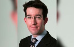 El representante del Gobierno de Falklands en Londres, Richard Hyslop, hizo su presentaci&oacute;n en la Universidad de Manchester.