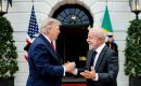 Hemos abordado muchos asuntos, incluido el comercio, espec&iacute;ficamente, los aranceles, escribi&oacute; Trump al t&eacute;rmino del encuentro