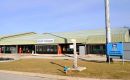 Una vista del aeropuerto internacional de Mount Pleasant en Falklands