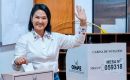 Fujimori reapareci&oacute; en la puerta de su casa para pedir a S&aacute;nchez que cumpla su compromiso de respetar el resultado final