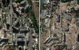 Las im&aacute;genes satelitales que se han ido difundiendo confirman un reguero de edificios derruidos a lo largo de la costa, la zona m&aacute;s poblada y la m&aacute;s golpeada