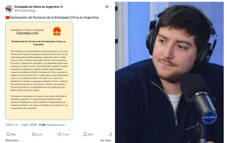 El director de Comunicaci&oacute;n Digital de la Presidencia argentina, Juan Pablo Carreira, culp&oacute; a una empresa estatal china del desastre en Nepal