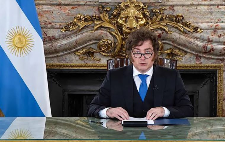 El paquete ser&aacute; una prueba legislativa para Milei, cuya coalici&oacute;n libertaria carece de mayor&iacute;as en el Congreso