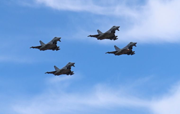 Las operaciones ser&aacute;n entre el 27 de setiembre y 2 de octubre, utilizando municiones de fogueo, con apoyo a&eacute;reo de los cazas interceptores Typhoon