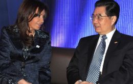 La presidente Cristina Kirchner mantuvo un encuentro en Washington con su par de China, Hu Jintao.