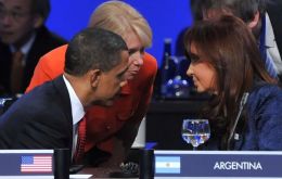 CFK y Obama hablaron de seguridad, economía y bonistas
