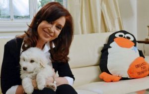 La Presidenta argentina en el video filmado por su hija Florencia