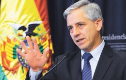 El vicepresidente Alvaro García Linera dijo que no existe 'el afán' de nacionalizar todas las empresas privadas 