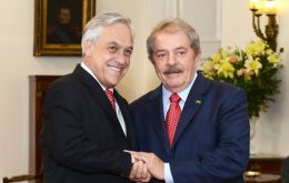El presidente chileno destacó los consejos y sabiduría de Lula da Silva 