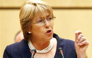La presidenta electa Michelle Bachelet asume el próximo 11 de marzo 