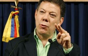 “No está en el programa es que yo me reúna con y con las FARC” sostuvo Santos