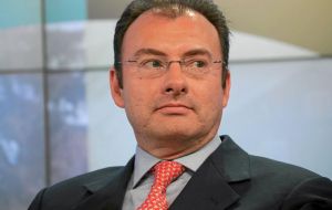 Ministro de Hacienda Luis Videgaray 
