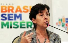 La ministra Tereza Campello en la presentación del sitio World Without Poverty